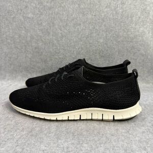 Cole Haan Women Shoes Size 9 B Black White Grand Stichlite Oxford Casual Sneaker
